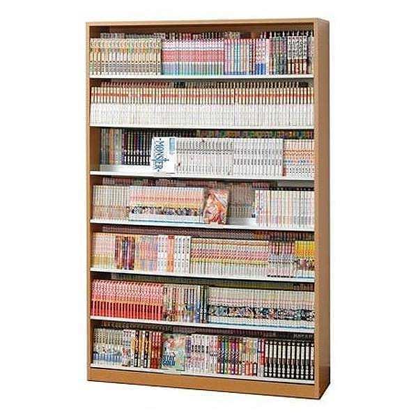 本棚 コミックラック 7段 2列収納 幅119cm