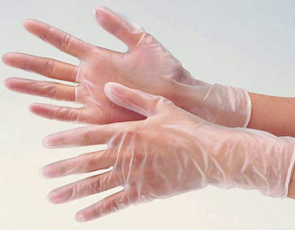 ビニール手袋 Sサイズ 100枚 左右兼用 使い捨て 薄手 粉なし 極薄 使い捨て手袋