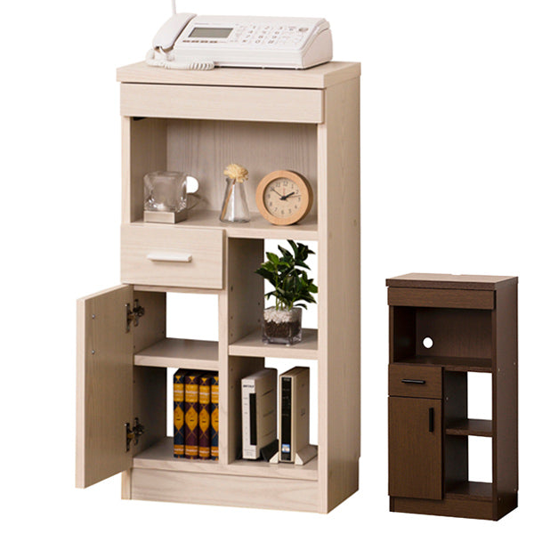 ルーター収納40（W40×D26.5×H80cm） ブラウン 【完成品】 NEWルーター収納 40 | 株式会社クロシオ｜クロシオインターナショナル