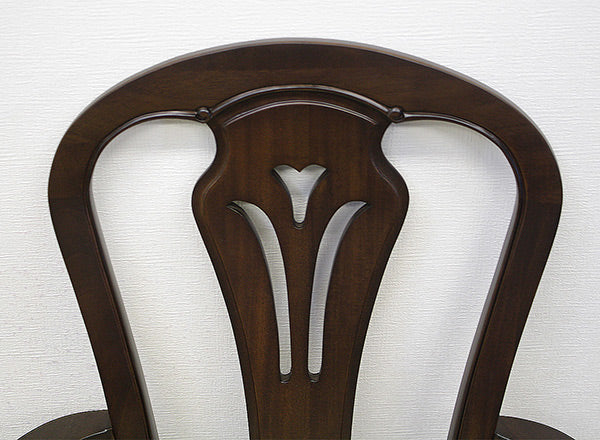 アームチェア 椅子 木製 クラシック調 フルール 座面高45cm