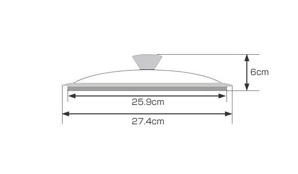 フライパン蓋26cm用鍋蓋ステンレス製UMIC