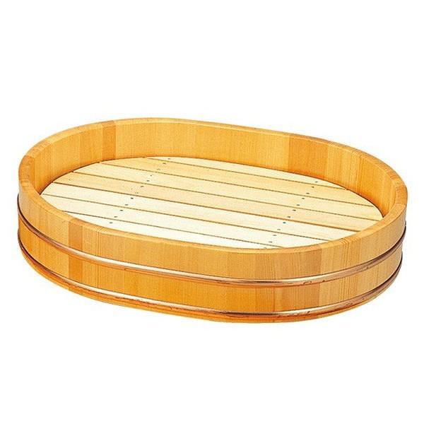 盛器 木製 尺5 小判桶盛込器 目皿付き 皿 食器 刺身 お造り 食器 盛り皿
