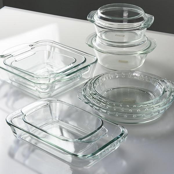グラタン皿大皿18cmPyrexパイレックススクエア耐熱ガラスオーブンウェア