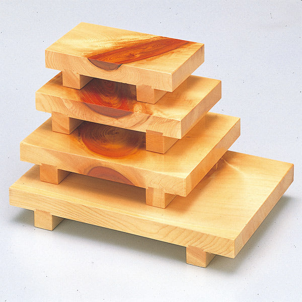 付け台 木製 尺2×尺0 桧 ひのき 皿 食器 寿司 刺身 お造り 食器 盛り皿