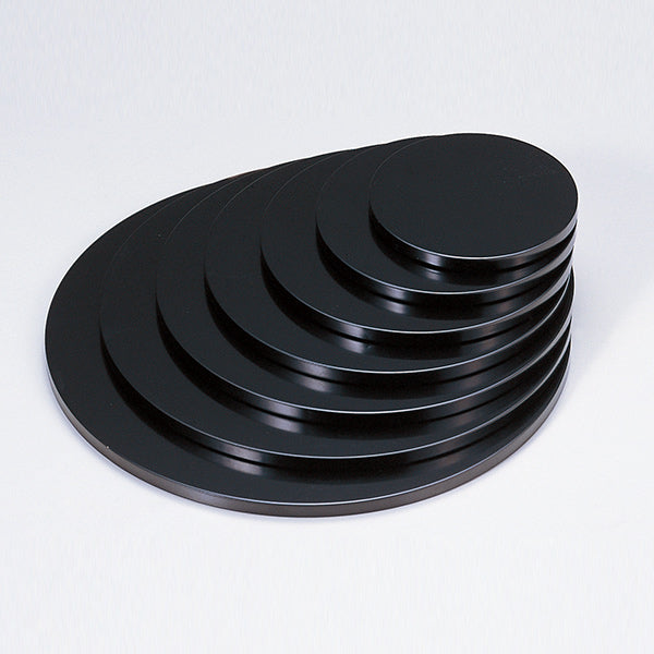 盛皿 木製 9寸 丸多用盛台 黒 盛器 盛り皿 皿 食器 業務用