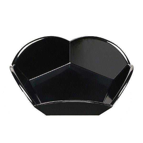 盛器 木製 8寸 五角華盛器 黒 漆塗 盛皿 越前漆器 盛込台 盛皿 盛り皿 皿 食器 業務用