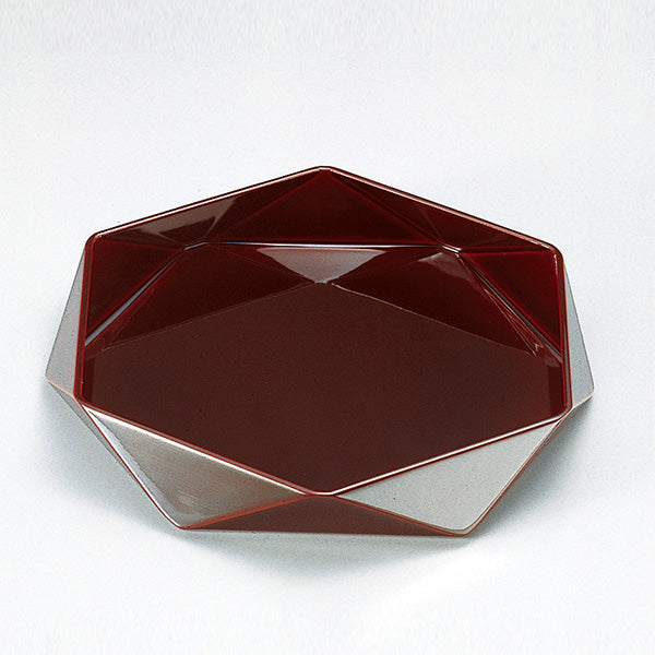 盛器 木製 8寸 ダイヤ鉢 溜漆塗 漆塗 盛皿 越前漆器 盛込台 盛皿 盛り皿 皿 食器 業務用