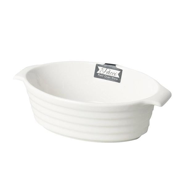 グラタン皿 オーバル型 15cm 一人用 ココット 皿 白 ホワイト 耐熱皿 陶器 食器