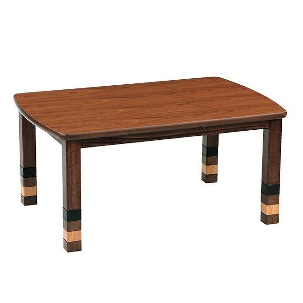 家具調こたつ 座卓 継ぎ脚 突板仕上げ ブルック 幅120cm