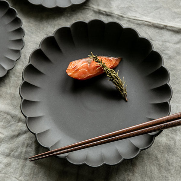 パスタ皿 22cm フローレ 花 輪花 陶器 食器 日本製