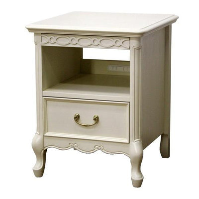 ナイトテーブル ベッドサイドボード クラシック調 猫脚 フルール 幅40cm