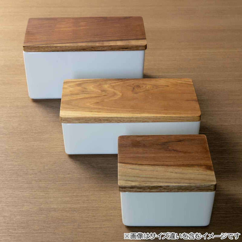 バターケースLOLOロロ白磁製木蓋付きSALIU
