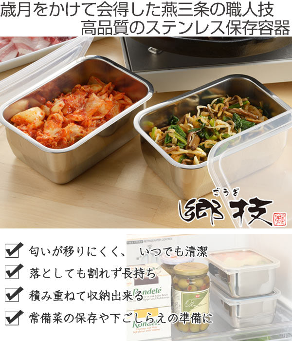 保存容器 郷技 ステンレス保存容器 800ml 2個組 – ハウジー