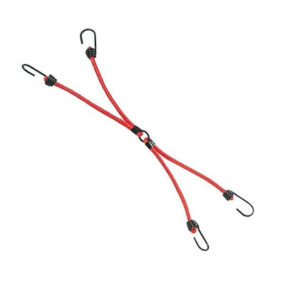 ゴムバンド ストレッチコード フック4個付 50cm×8mm リング付き