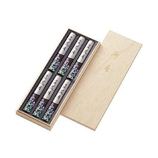 お線香 御香 白檀花月 6入 木箱入