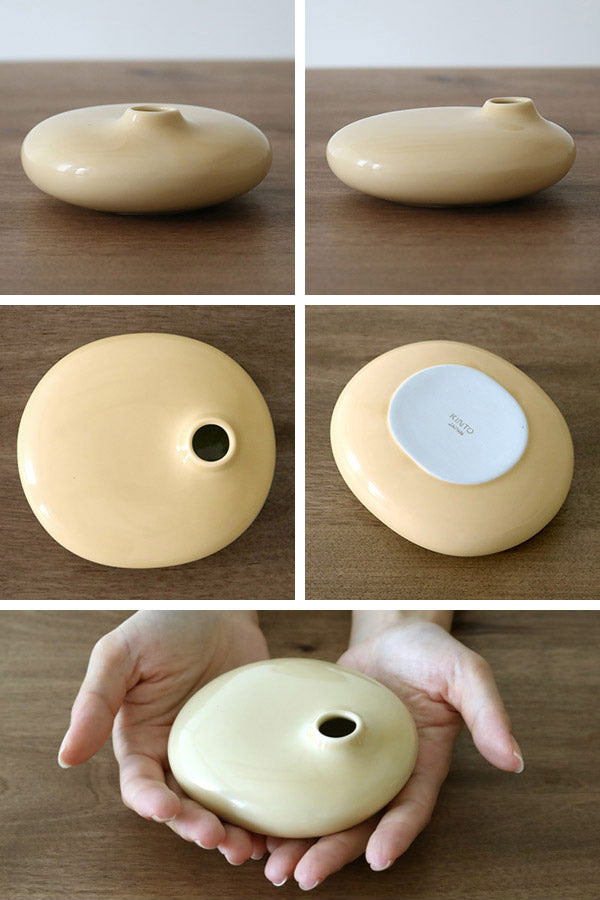 キントー 花瓶 一輪挿し SACCO ベース 1 フラワーベース 陶器 -5