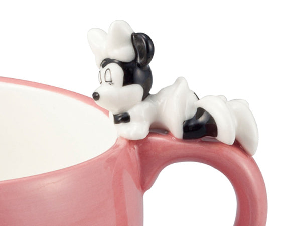 スープカップ ミニーマウス おやすみ 390ml 持ち手付き 磁器 食器 キャラクター