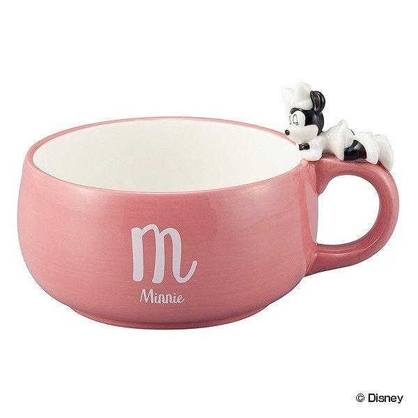 スープカップ ミニーマウス おやすみ 390ml 持ち手付き 磁器 食器 キャラクター