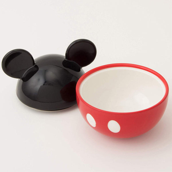 お茶碗 ミッキーマウス フタ付 200ml 磁器 食器 キャラクター