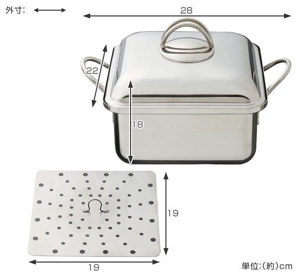 脇屋友詞Wakiyaステンレス蒸籠鍋19cm貝印IH対応
