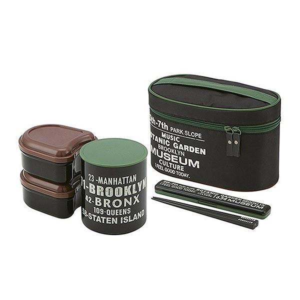 保温弁当箱 保温ジャー付ランチボックス 箸付き 1120ml ブルックリン