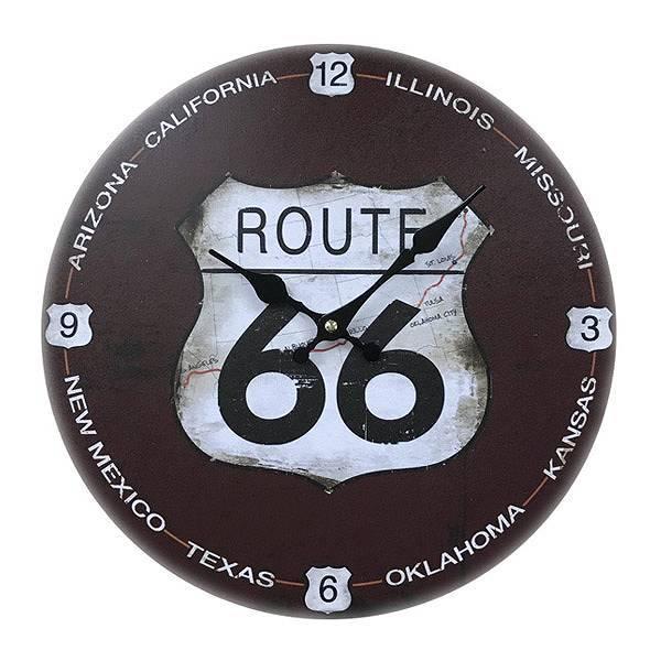 掛け時計 33cm ルート66 1 モチーフクロック ROUTE 66