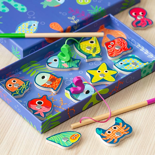 魚釣り おもちゃ カラーフィッシングゲーム 子供 マグネット 知育玩具