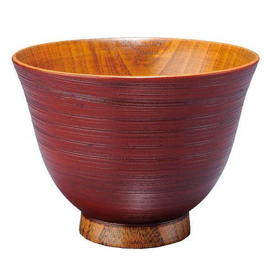 汁椀 木製 380ml 刷毛目 多用椀 漆 天然木 食器