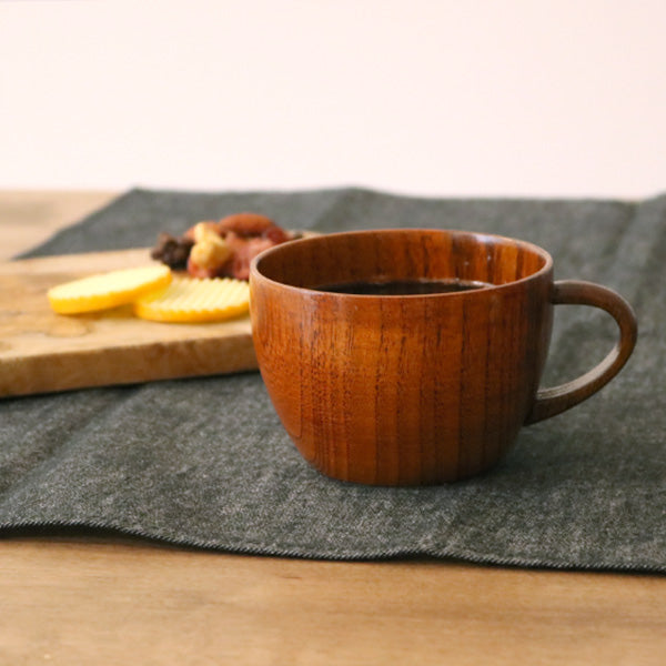 ティーカップ 240ml 木製 漆 マグカップ 天然木 食器