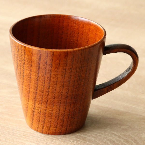 ティーカップ 260ml 木製 漆 マグカップ 天然木 食器
