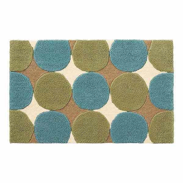 玄関マット 50×80cm 屋内 抗菌 防ダニ すべり止め 洗える 室内 ドット