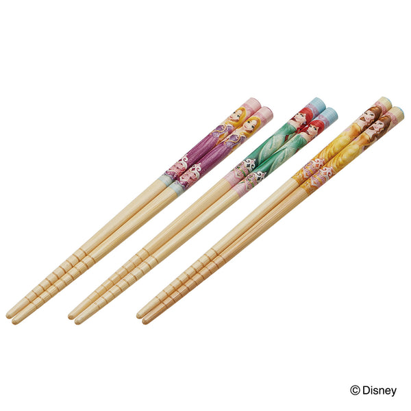 箸 16.5cm 3膳入り ディズニー プリンセス 竹製