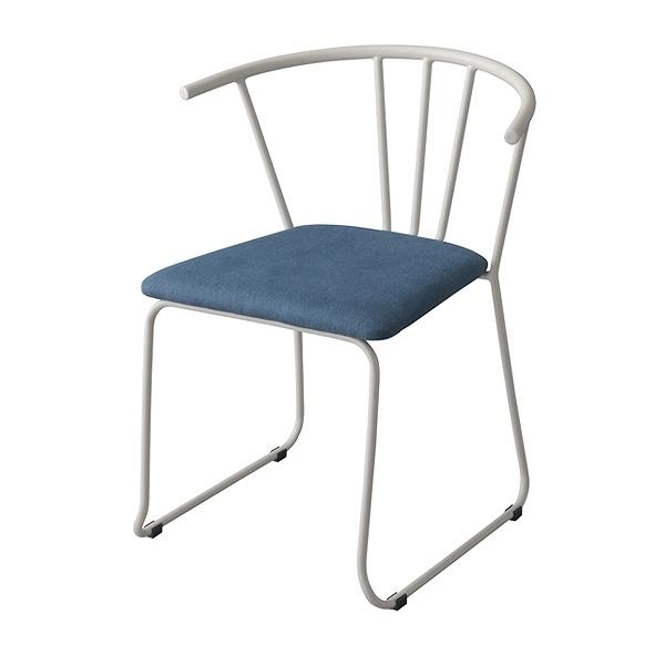 チェア アームチェア スチール製背もたれ 座面高45cm