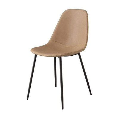 チェア 座面高約45cm 椅子 スチール ソフトレザー