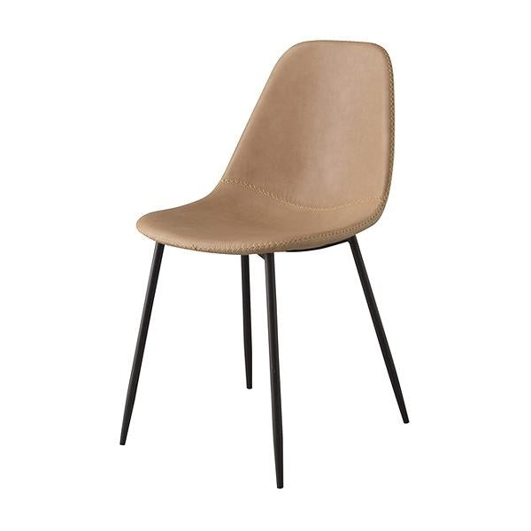 チェア 座面高約45cm 椅子 スチール ソフトレザー