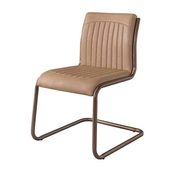 チェア 座面高約46cm 椅子 スチール ソフトレザー