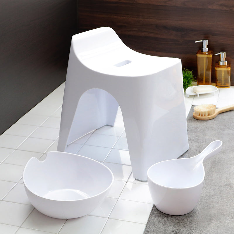 風呂椅子 洗面器 手桶 セット ヒューバス バススツール まとめ買い 3点セット 座面30cm -20