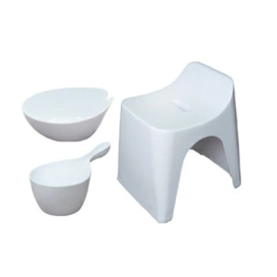 風呂椅子 洗面器 手桶 セット ヒューバス バススツール まとめ買い 3点セット 座面30cm