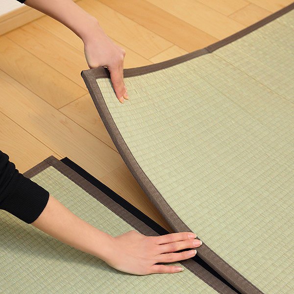 畳 ユニット畳 い草 畳マット 三つ折フロアー畳 フロンティア 約82×164cm 6枚セット 6畳