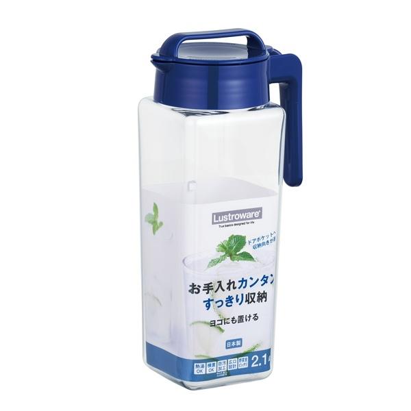 ピッチャー 2.1L 冷水筒 耐熱 横置き 水差し 麦茶ポット K-1298