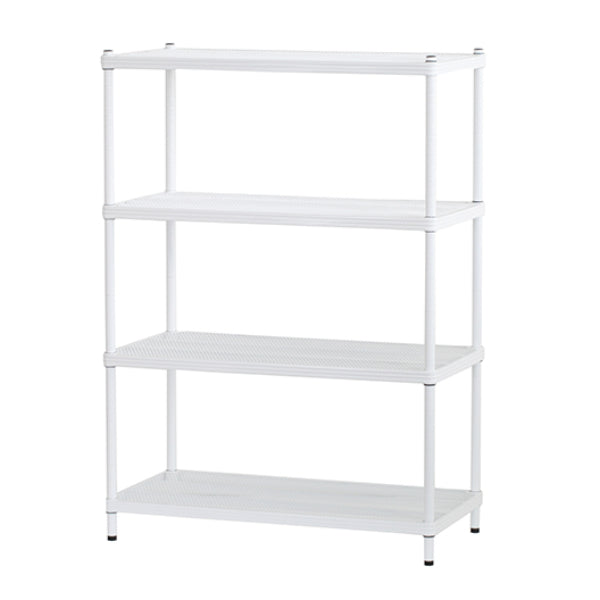 在庫限り・入荷無し】スチールラック 4段 メタルメッシュラック ロー