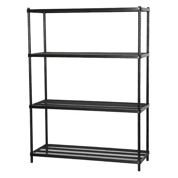 在庫限り・入荷無し】スチールラック 4段 メタルメッシュラック 幅