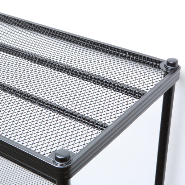 在庫限り・入荷無し】スチールラック 4段 メタルメッシュラック 幅