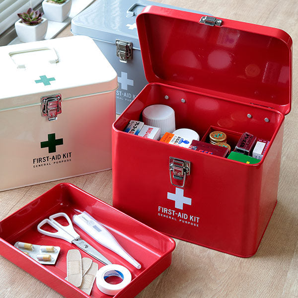 救急箱 収納ボックス Mサイズ 薬 2段 メディコ ファーストエイドボックス