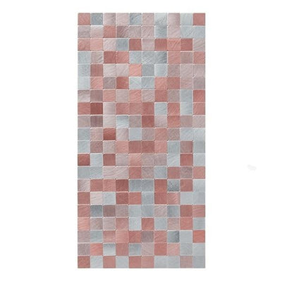 タイルシール タイルシート メタルタイル スモールピンク 耐熱 防水 耐水