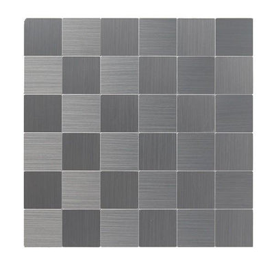 タイルシール タイルシート メタルタイルＬ ミドルスクエア 耐熱 防水 耐水