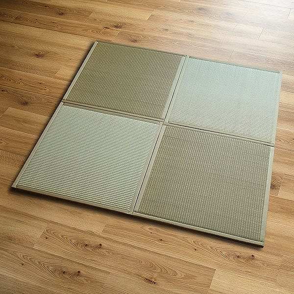 畳 ユニット畳 い草 畳マット ふんわり椿 約70×70cm 4枚セット