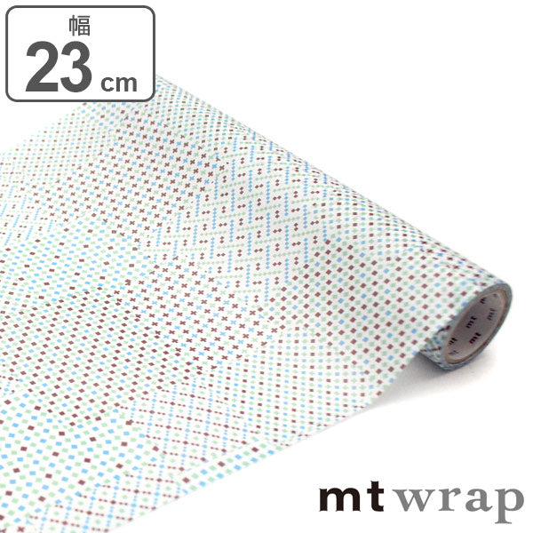 包装紙 ラッピングシート mt wrap パターンパッチワーク 幅23cm