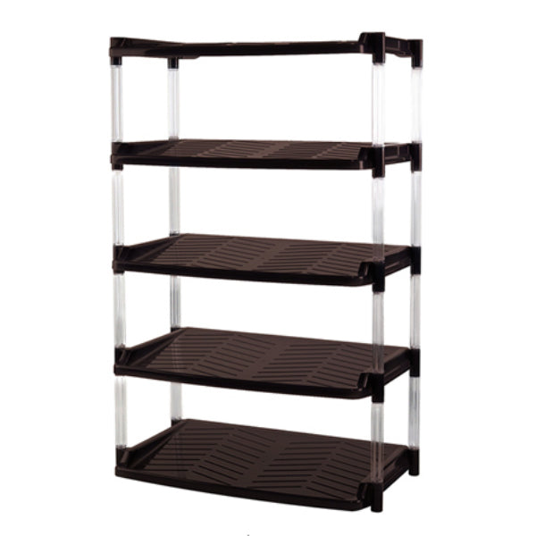 シューズラック 5段 幅49.5cm クリスタル