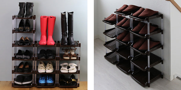 シューズラック10段幅29.7cmクリスタル